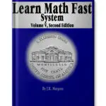 A book cover with the words " learn math fast system volume v, second edition ".