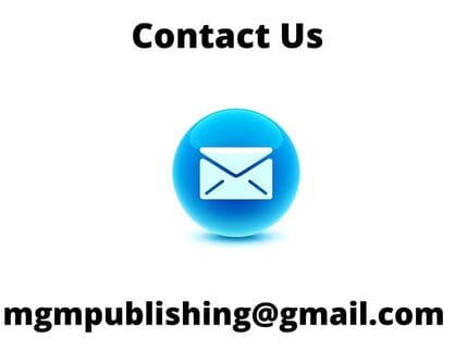 A blue button with the words contact us and an email icon.